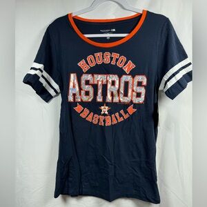 Houston Astros Women's Shirt Navy Blue L